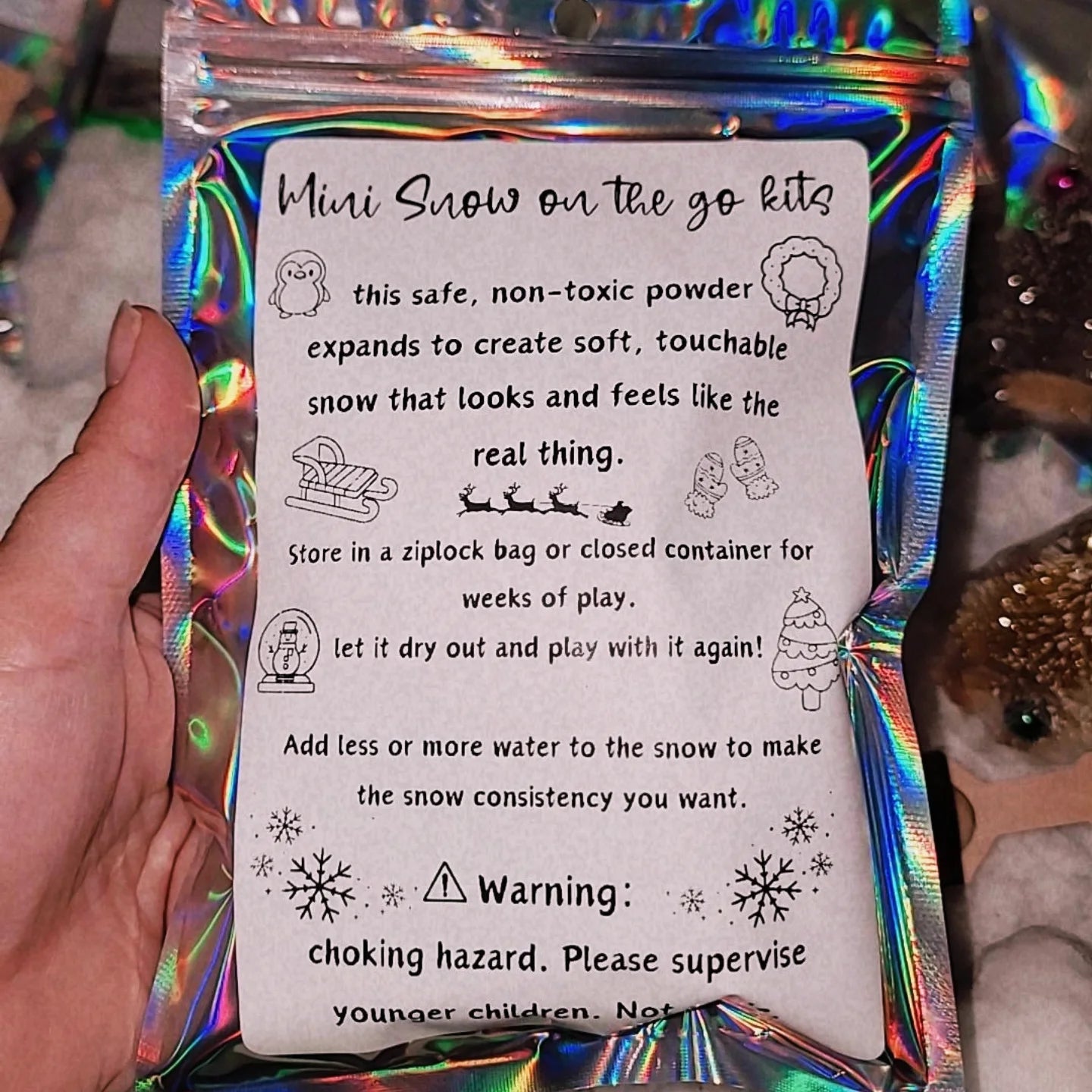 Snow on the go kits ❄
