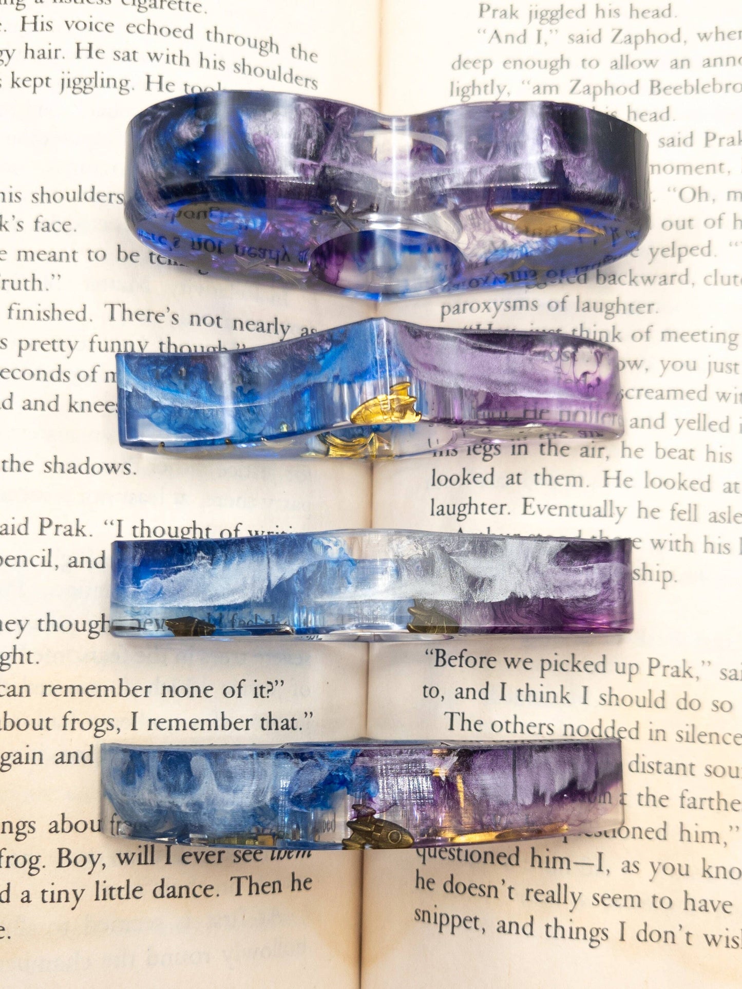 Space Book Page Holder, Galaxy Thumb Page Holder