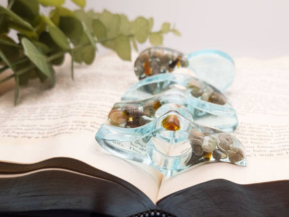 Beach Resin Book Page Holder, Ocean Thumb Page Spreader