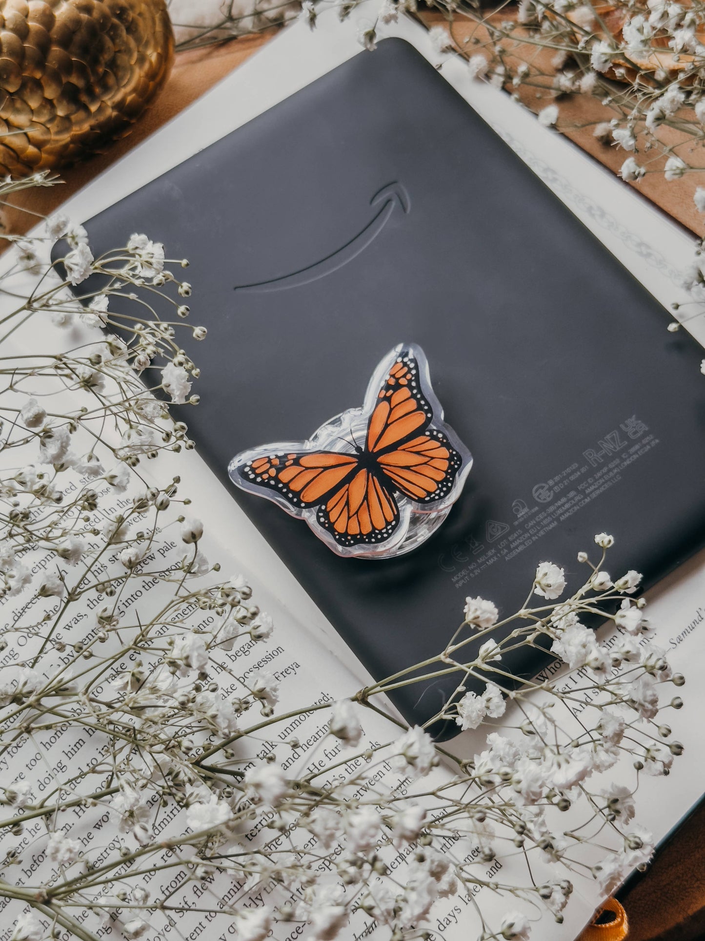 Monarch Butterfly Kindle / Phone Grip