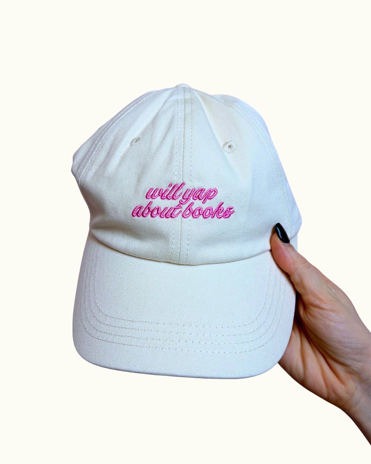 Will Yap About Books 📚 Bookish Baseball Hat