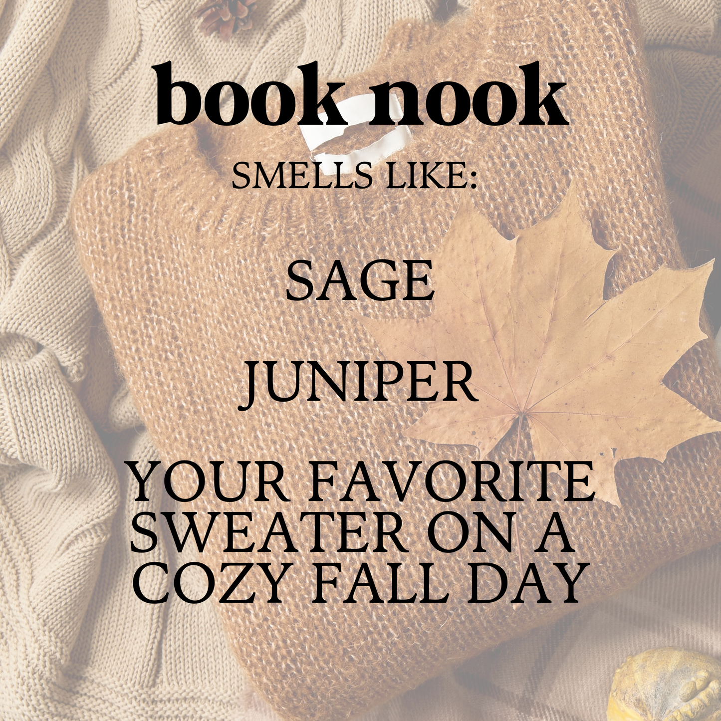 Bookish Fall Candle Tin Gift - Reader Stocking Stuffer - BN