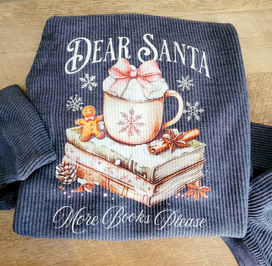 Dear santa more books please💓