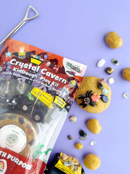 Crystal Cavern KidDough Play Kit featuring Wigglitz