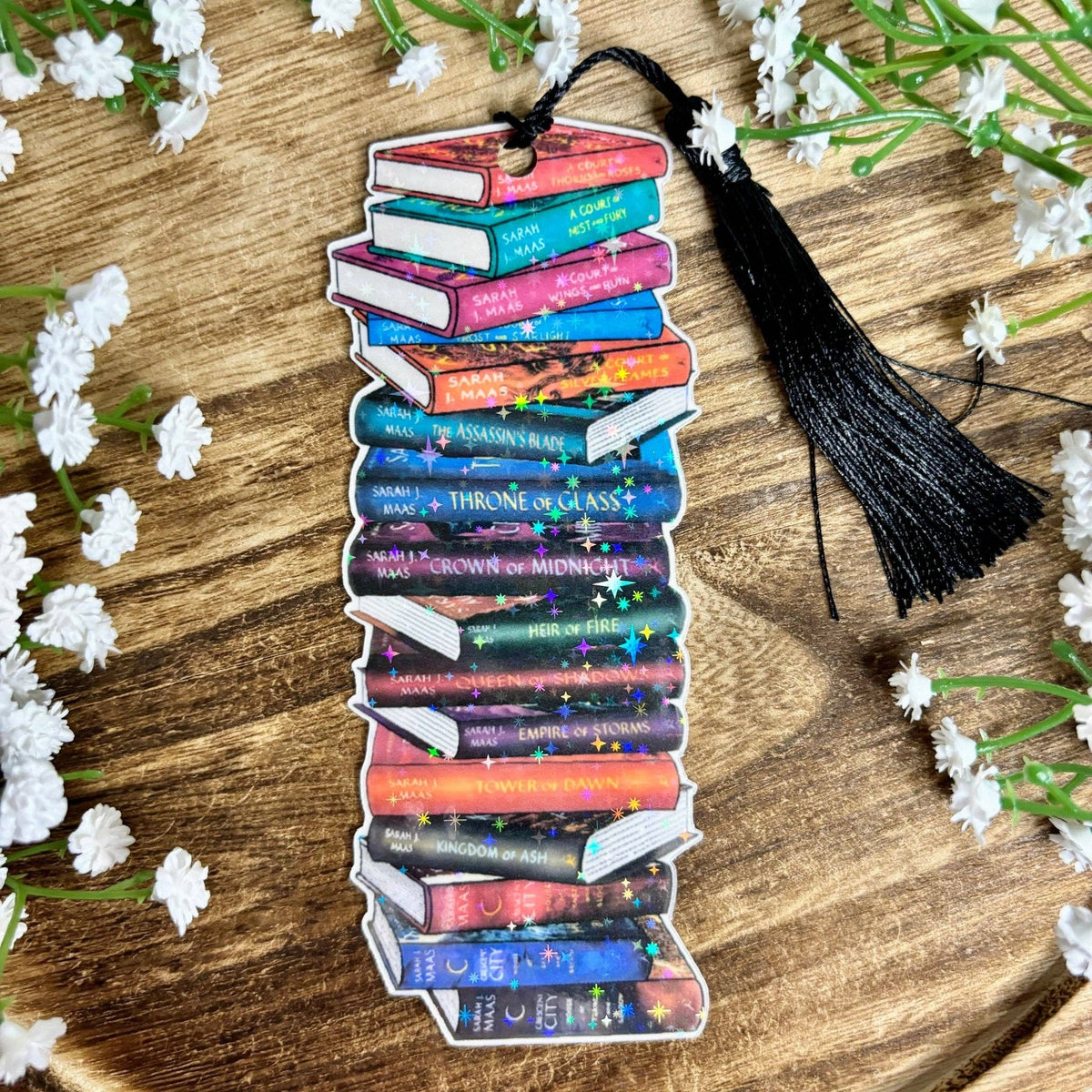 SJM Book Stack Cardstock Bookmark
