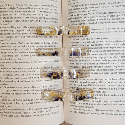 Floral Book Page Holder, Flower Thumb Page Spreader