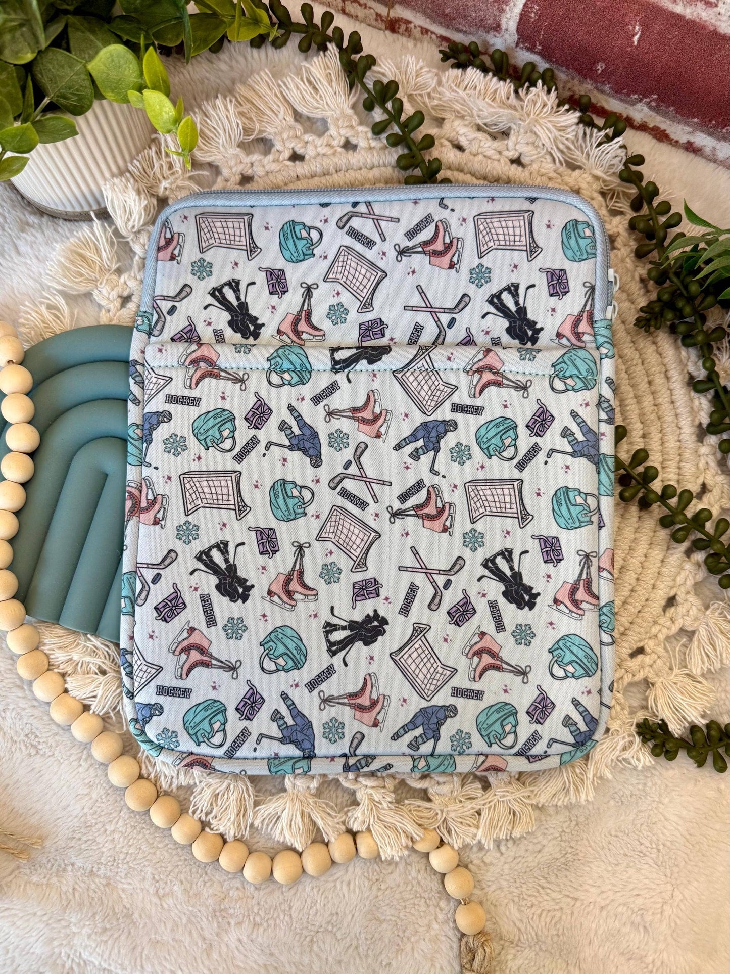 Hockey-Themed Book and Tablet Sleeve/Cover Case #2