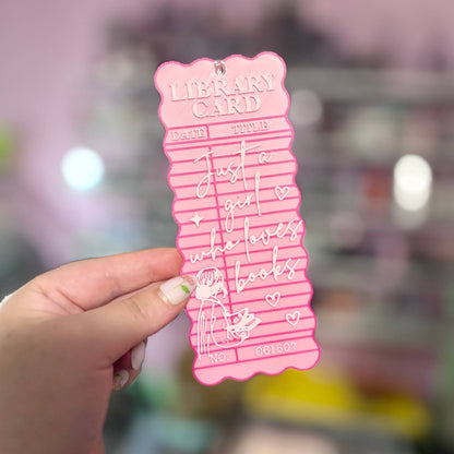 3d Printed Just a Girl Who Loves Books Bookmark