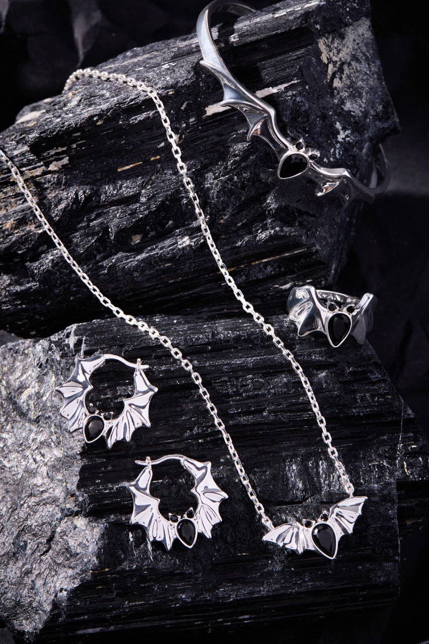 Crystal Bat Pendant