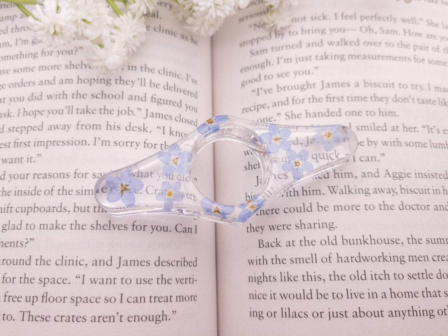 Floral Book Page Holder, Flower Thumb Page Spreader