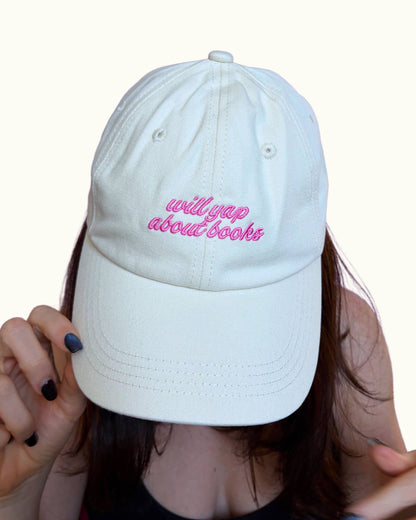 Will Yap About Books 📚 Bookish Baseball Hat