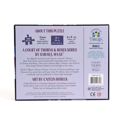 Bat Boys Solstice Snowball Fight 500-Piece Puzzle | ACOTAR