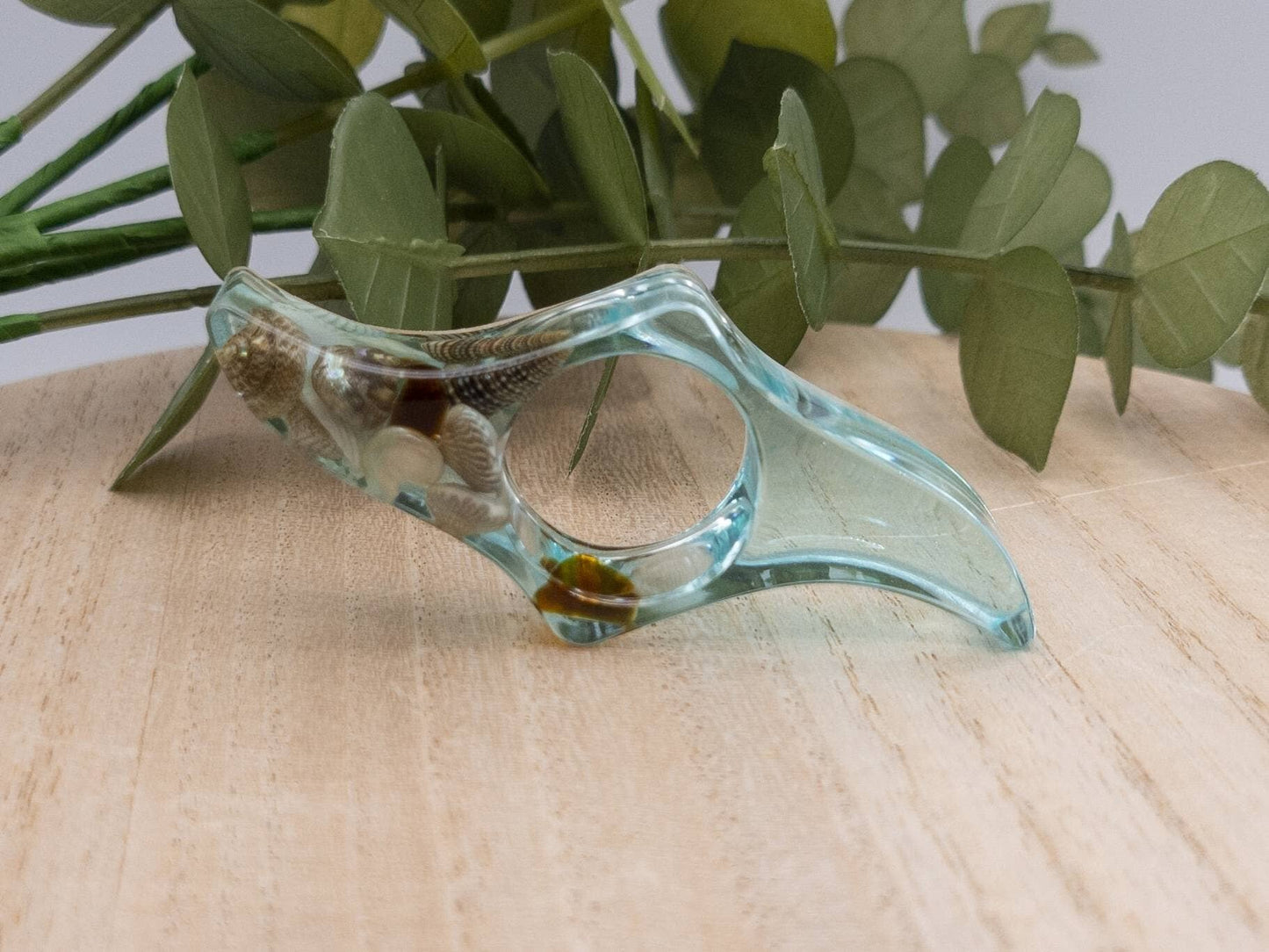 Beach Resin Book Page Holder, Ocean Thumb Page Spreader