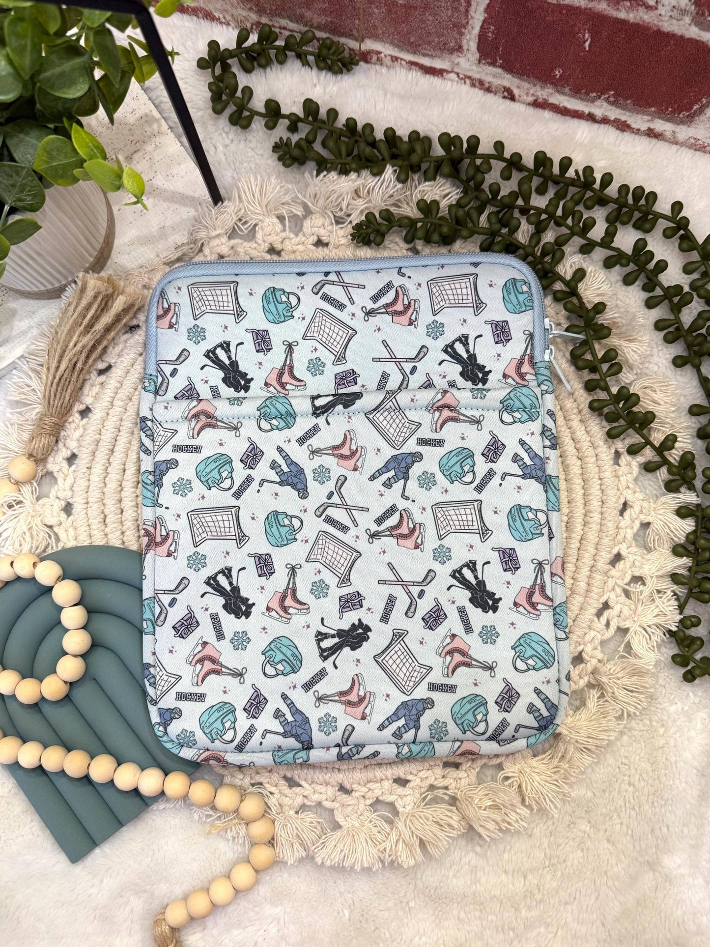 Hockey-Themed Book and Tablet Sleeve/Cover Case #2