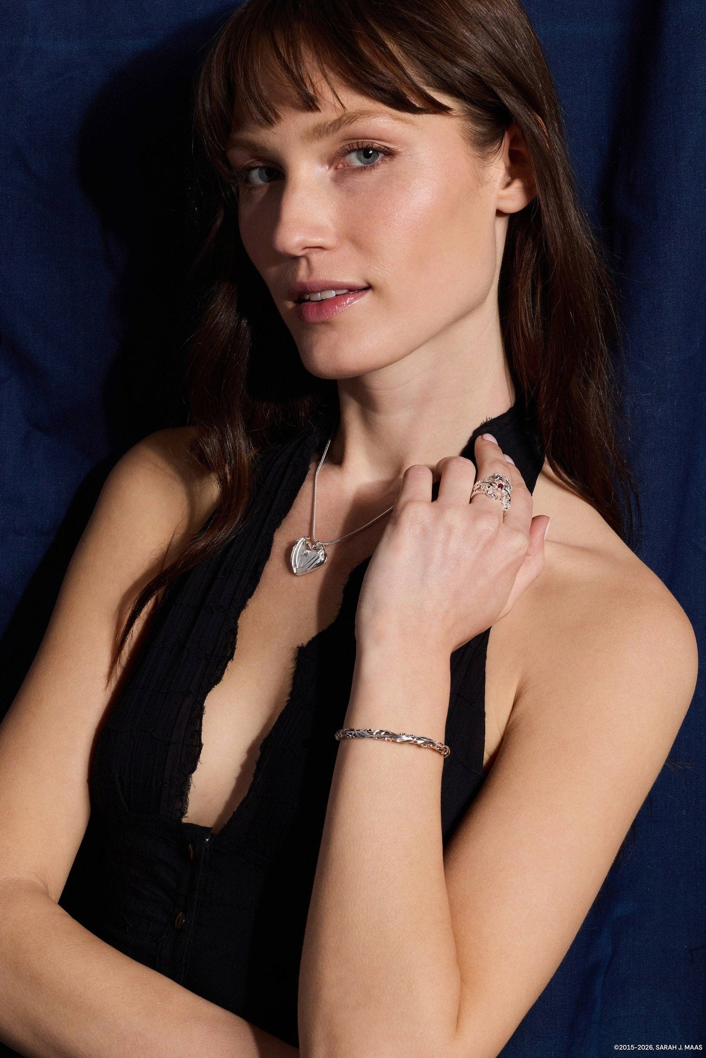 A Court of Thorns and Roses™ Velaris™ Heart Locket Necklace