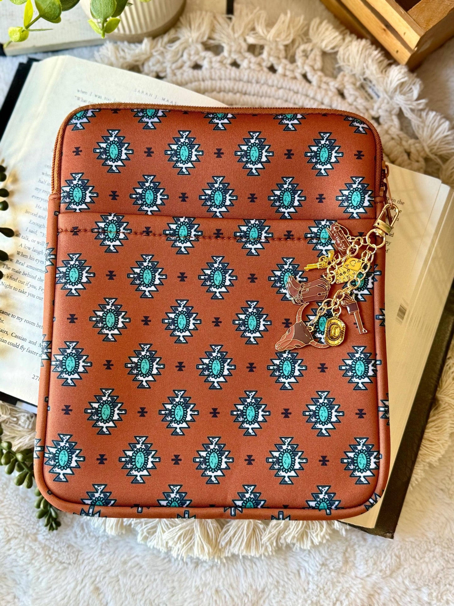 Western Cowgirl Book and Tablet Sleeve/Cover