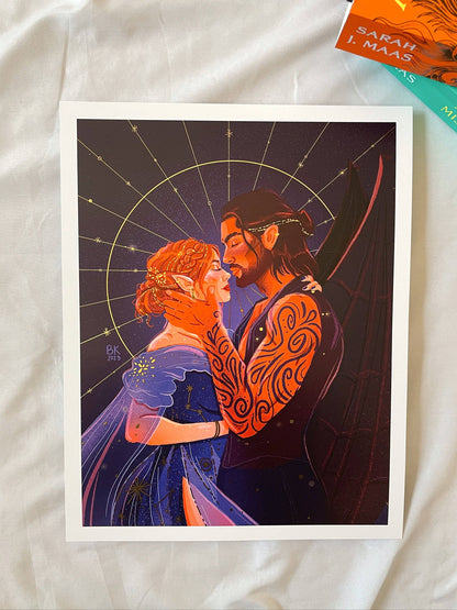 Nesta & Cassian *Gold Foil Print*