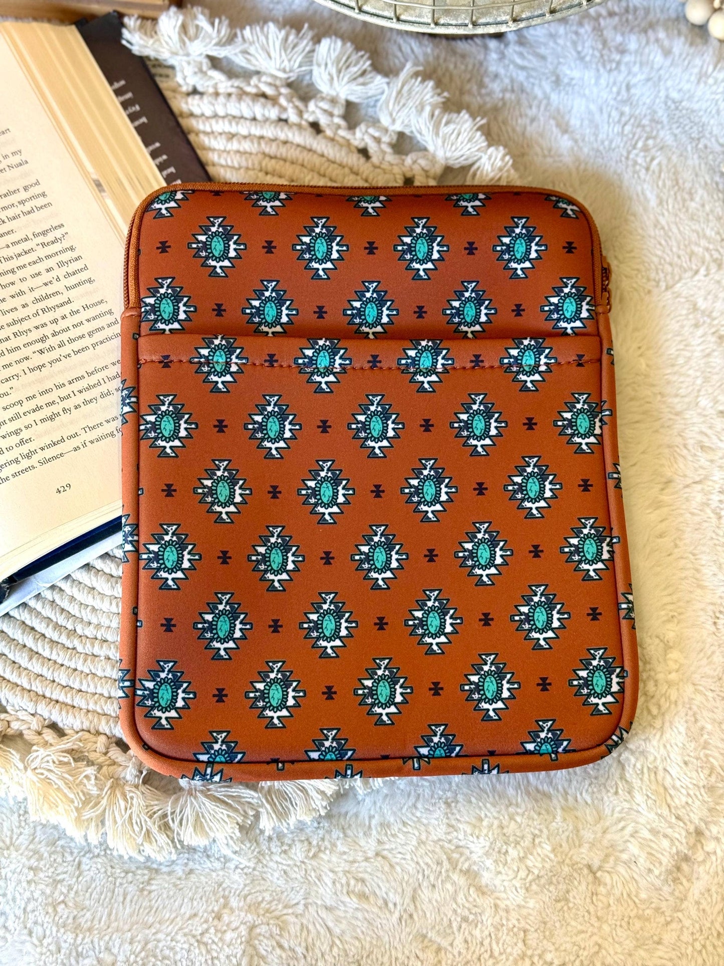 Western Cowgirl Book and Tablet Sleeve/Cover