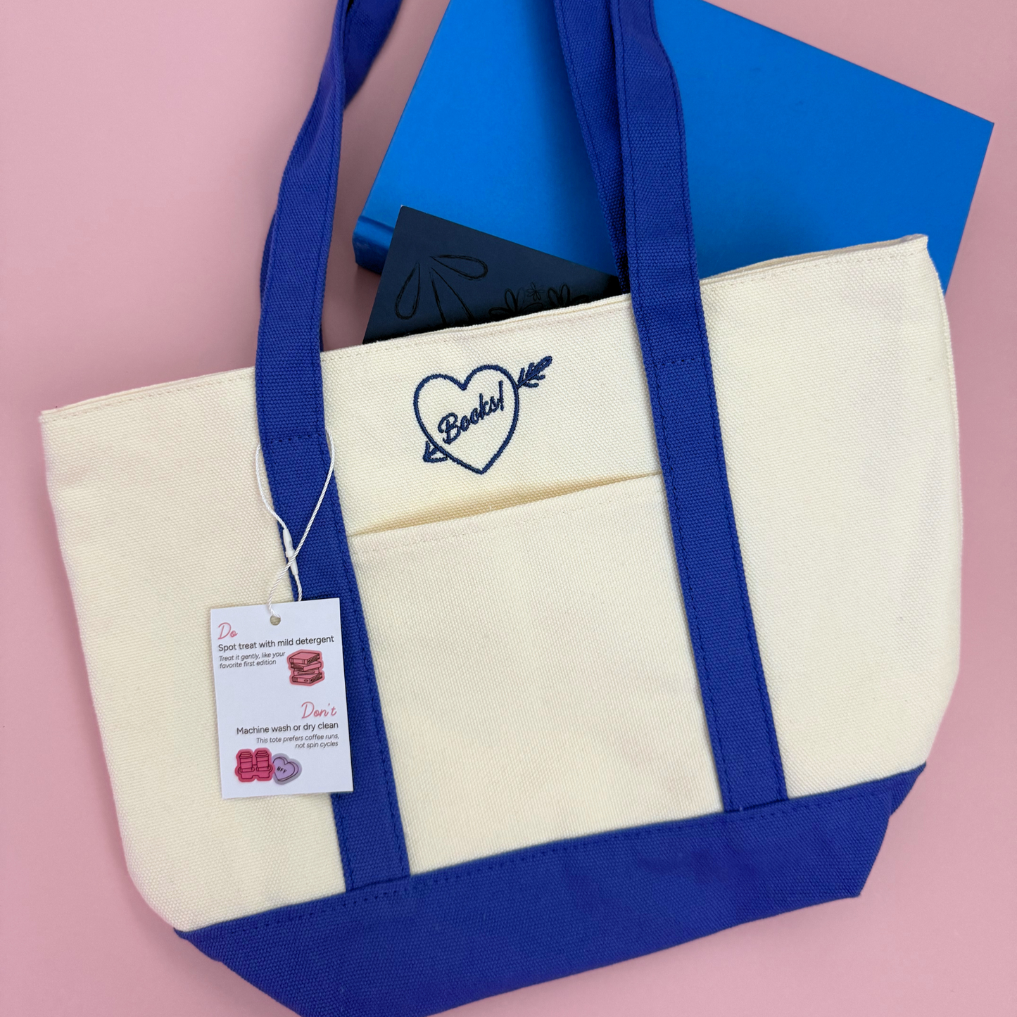 I Heart Books Mini Tote | Book Bag