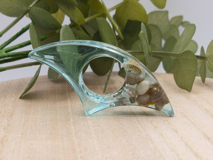Beach Resin Book Page Holder, Ocean Thumb Page Spreader
