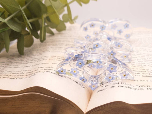 Floral Book Page Holder, Flower Thumb Page Spreader