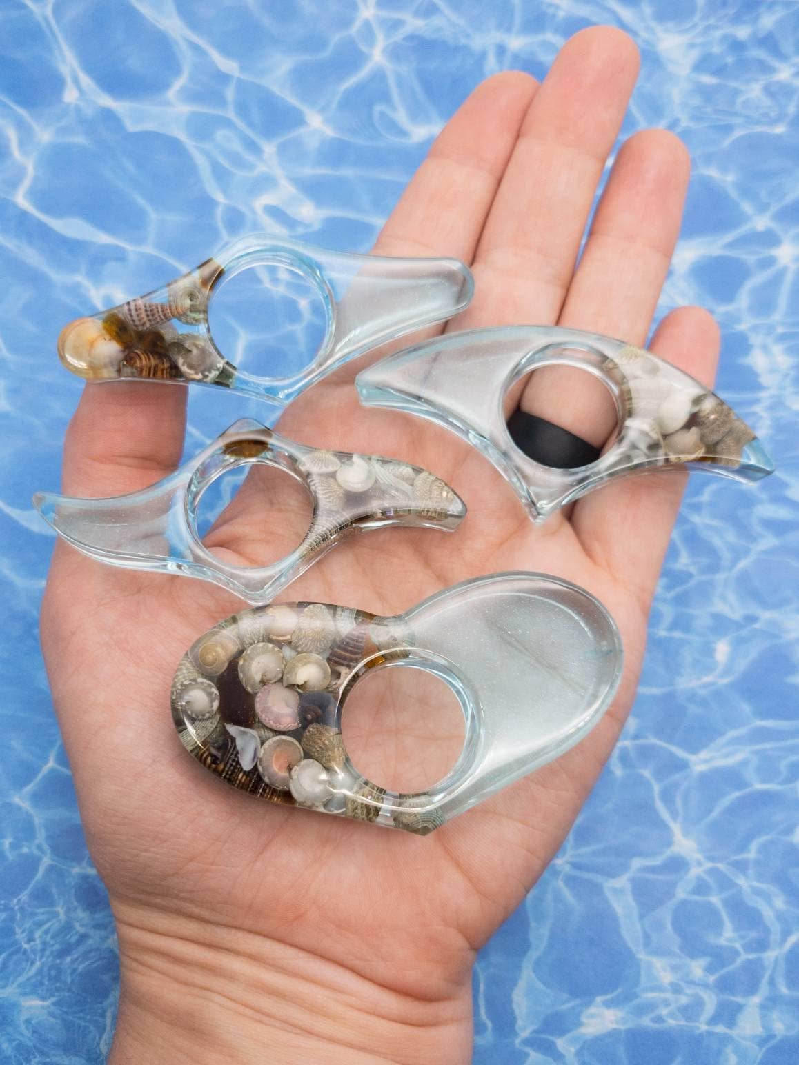 Beach Resin Book Page Holder, Ocean Thumb Page Spreader