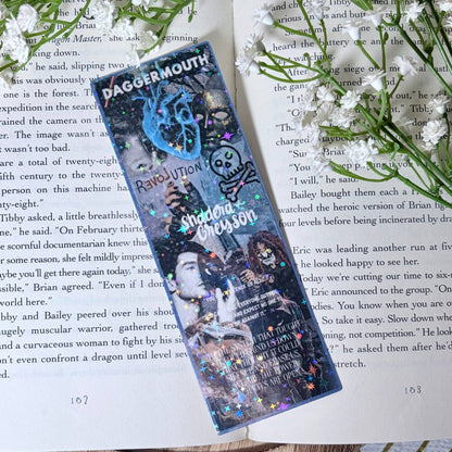 Daggermouth Inspired Dark Dystopian Romance Collage Bookmark