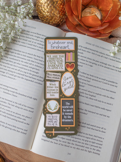 Throne of Glass Quote Wall Die-Cut Bookmark