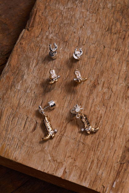 Cowgirl Boot Statement Earring