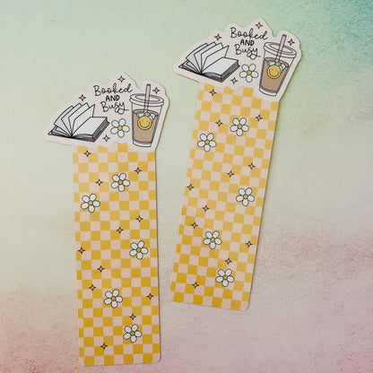 Bookmark Booked and Busy Plaid