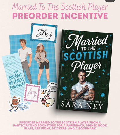 Married to the Scottish player [signed +goodies]