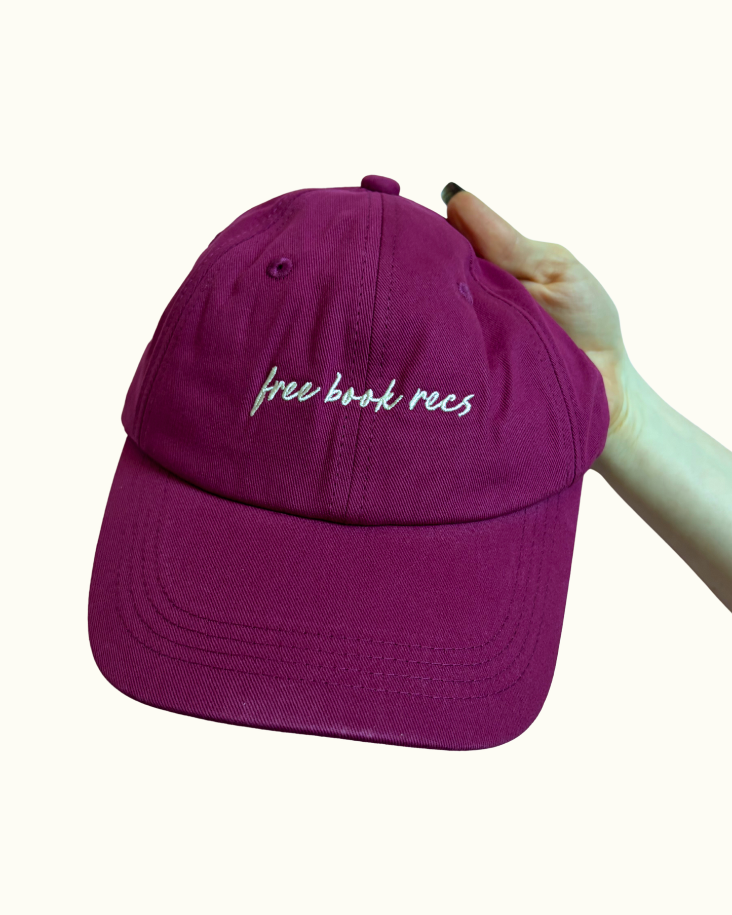 Free Book Recs 📚 Bookish Baseball Hat
