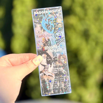 Daggermouth Inspired Dark Dystopian Romance Collage Bookmark