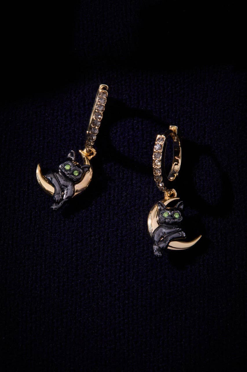 Celestial Cat Huggie Earring
