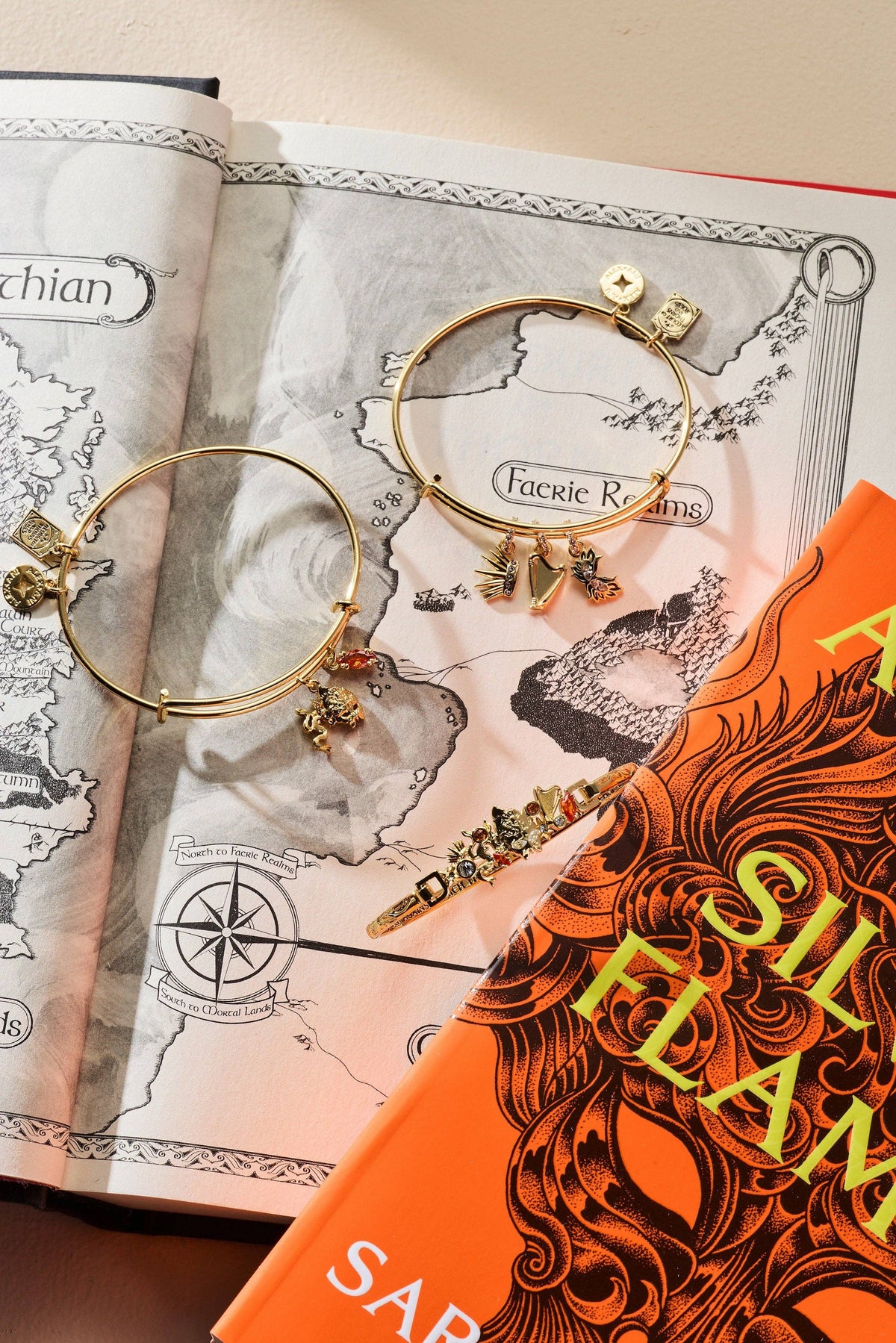 A Court of Thorns and Roses Dread Trove Charm Bangle