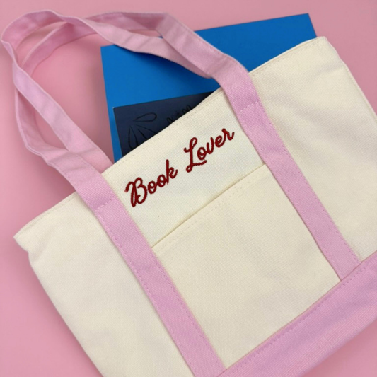 Book Lover Mini Tote | Book Bag