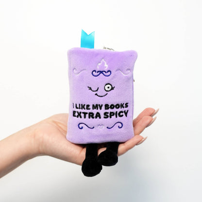 "I Like My Books Extra Spicy" Book Plush Bag Charm