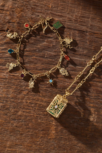 A Court of Thorns and Roses Book Covers Charm Toggle Bracelet