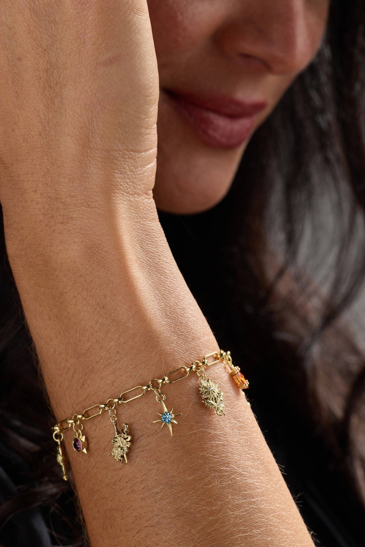 A Court of Thorns and Roses Book Covers Charm Toggle Bracelet