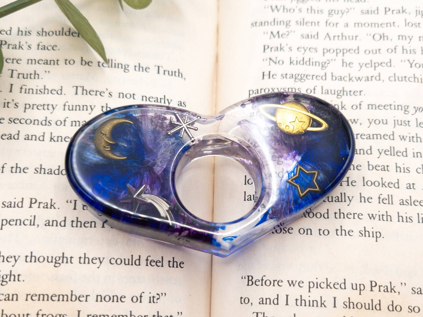 Space Book Page Holder, Galaxy Thumb Page Holder