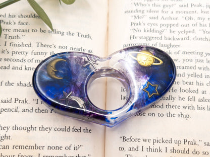 Space Book Page Holder, Galaxy Thumb Page Holder