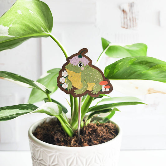 Hoppy toad houseplant flair