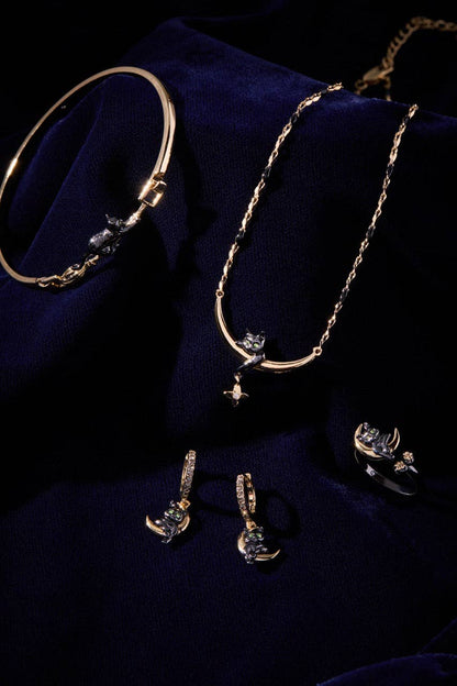 Celestial Cat Inline Necklace