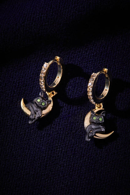 Celestial Cat Huggie Earring