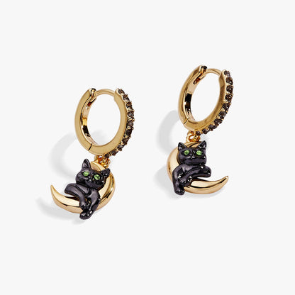 Celestial Cat Huggie Earring