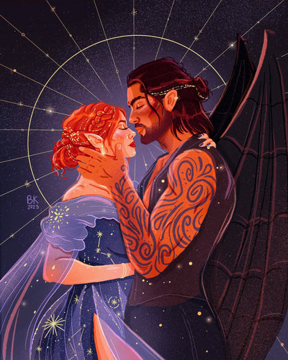 Nesta & Cassian *Gold Foil Print*