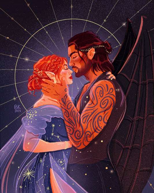 Nesta & Cassian *Gold Foil Print*