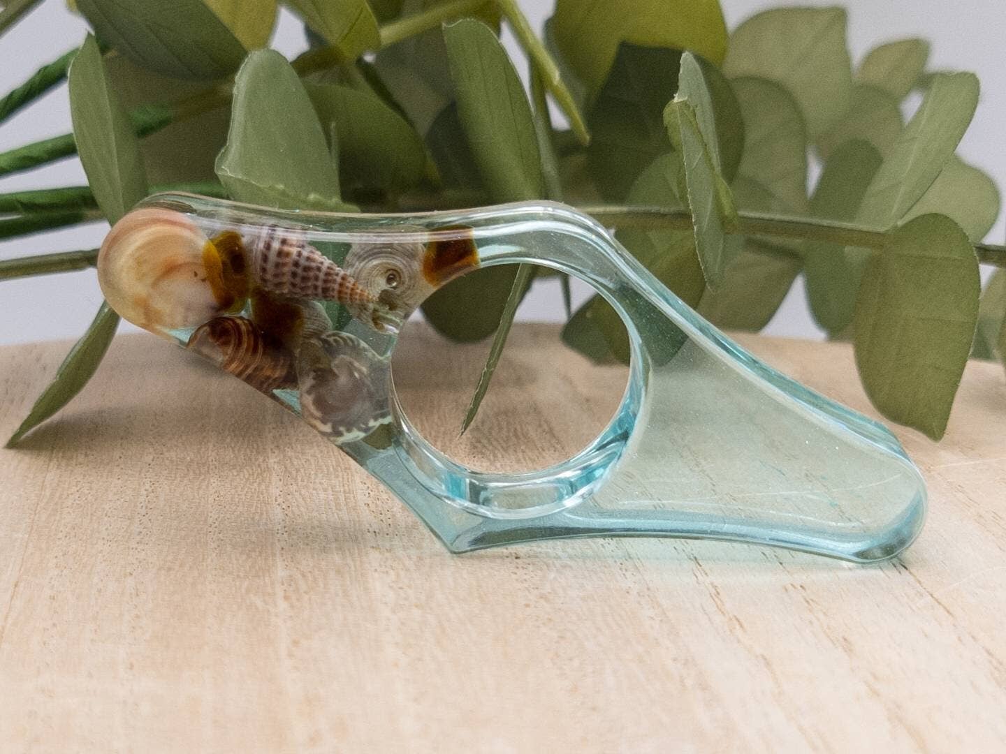 Beach Resin Book Page Holder, Ocean Thumb Page Spreader